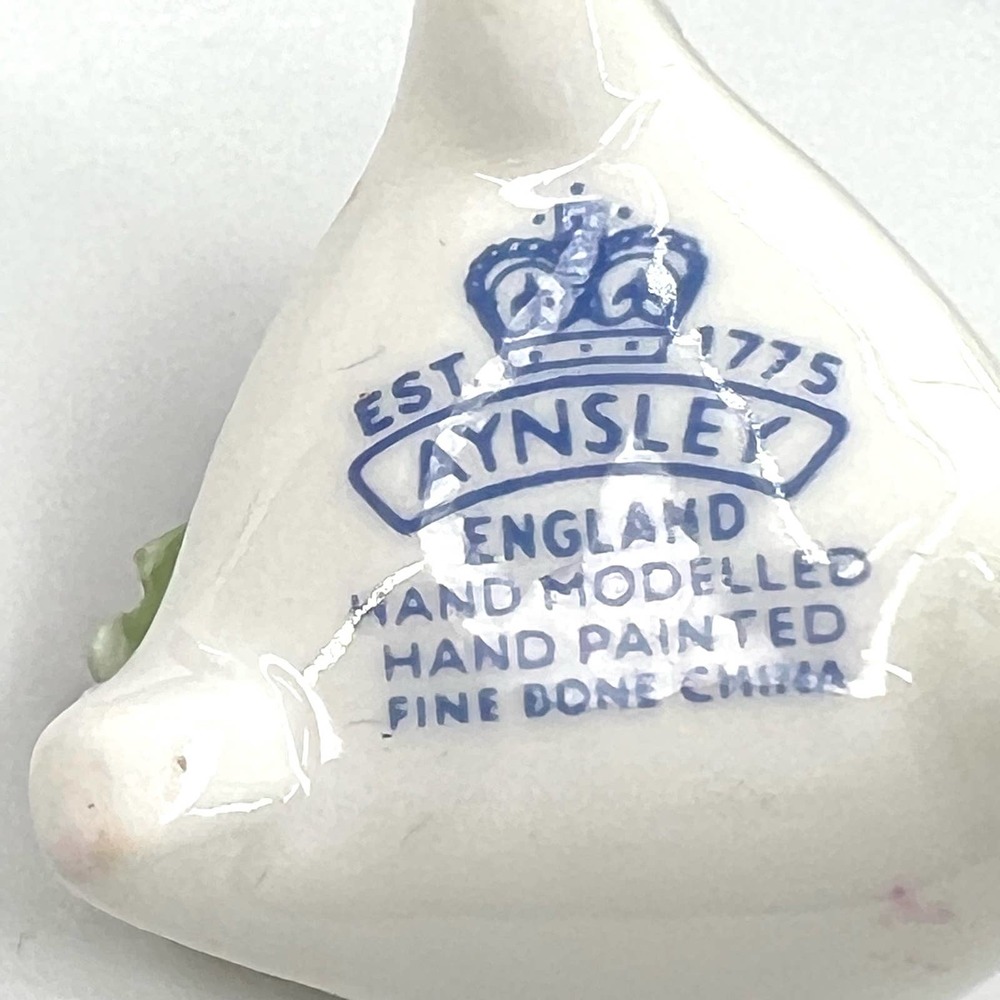 AYNSLEY England hand modeled painted fine bone China card holder - Picture 2 of 5